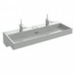 Single basin for 2 taps